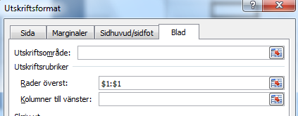 Utskrift Utskrift, inställningar, sidhuvud och sidfot Microsoft Office Excel 2007 Officeknappen Skriv ut (eller CTRL + P) Om du vill se hur pappret kommer bli på skärmen innan du skriver ut välj: