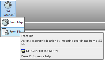 Geolocation I AutoCAD Architecture 2014 har stödet för kart koordinatsystem förbättrats.