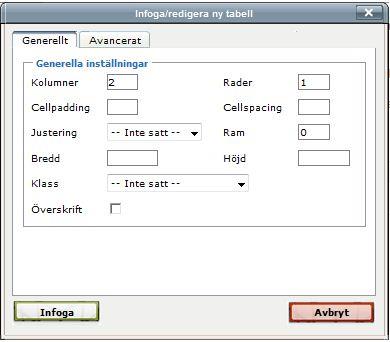 Infoga bild i texten med hjälp av tabell Vill du placera bilden till höger eller vänster om ett textstycke behöver du först skapa en tabell.