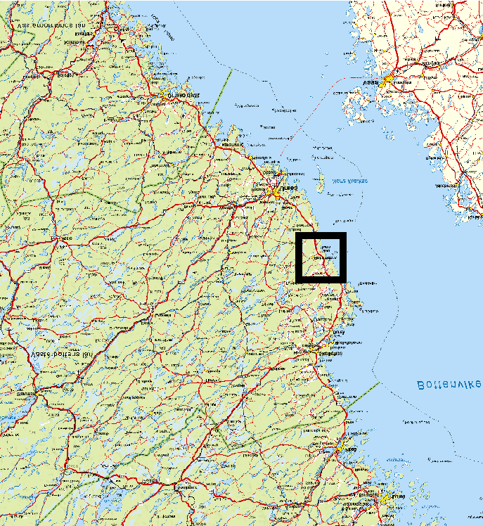 A C B Granberget utredningsområde Etapp 1, uppförda Etapp 2, beviljade, 3 av 5 uppförda Ü 0 5 10 km Figur 1.