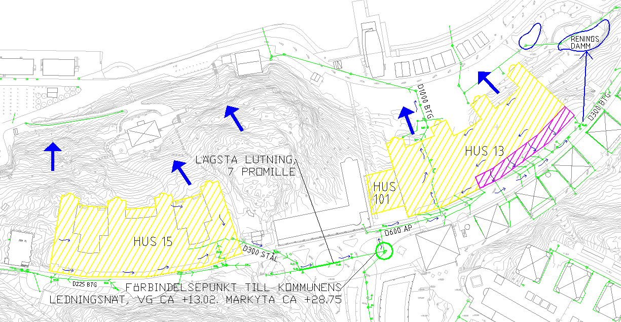 repo001.docx 2012-03-2914 5 FÖRSLAG TILL DAGVATTENHANTERING Förslag till dagvattenhantering efter nyexploatering redovisas i Figur 3.