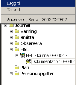 Mina patienter/personer Du har möjlighet att lägga till patienter i funktionen Mina patienter.