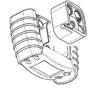 2.2 Montera Sensor-kassett 1. Om instrumentet är igång, stäng av det genom att trycka 1 och hålla den inne. 2. Skruva ur de två skruvarna till gallret (5). 3.