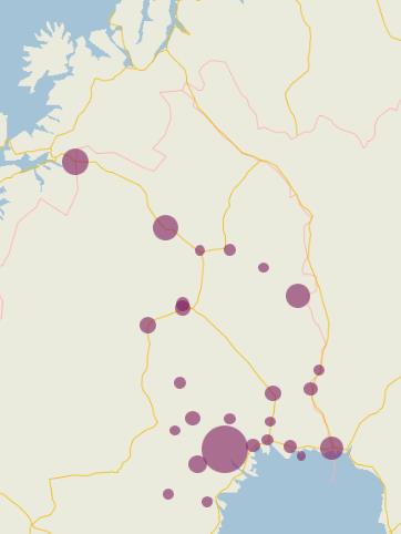 Boendeplatser i Norrbotten 151210 Evakueringsplatser Platser