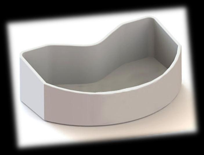 7.5.2.5 Tredje utkastet av CAD-modell Efter att de två första CAD-moduleringarna var färdigt, var gruppen inte tillräckligt nöjda med resultatet.