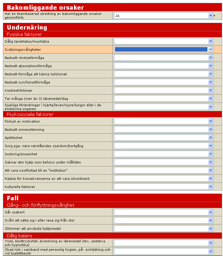 6. Bakomliggande orsaker För att komma tillbaka till sidan Personinformation, klicka på personens namn.. Har en teambaserad utredning av bakomliggande orsaker genomförts? Ange ja eller nej.