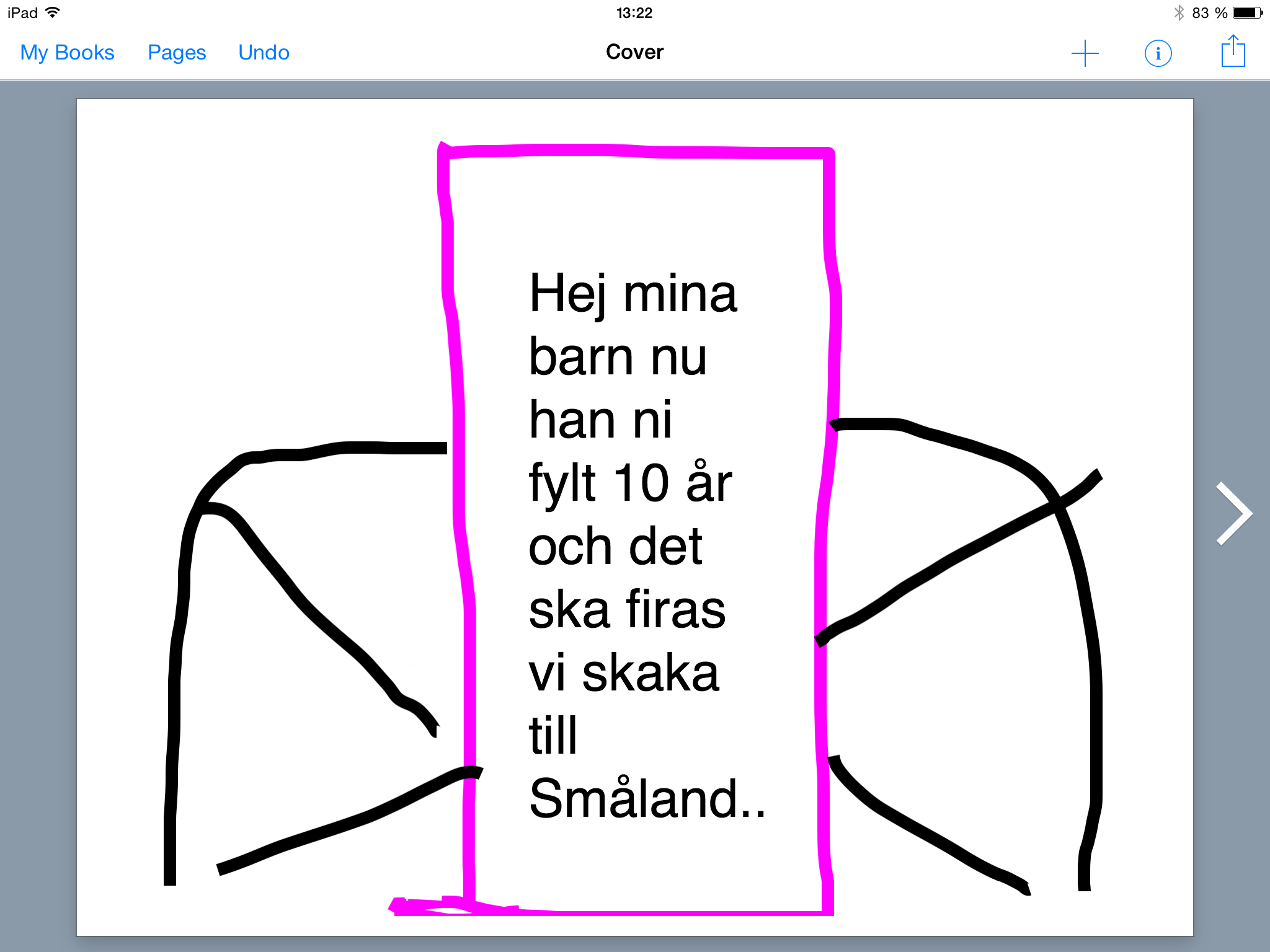 Kapitel 2: resan till Småland. Vi kom in på flygplatsen mamma och pappa gav mig Fanny,Freddie och Wilhelm 50kr var och så sprang vi i väg och köpte godis.