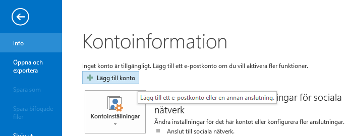 Sida 1 av 7 Här är en tydlig steg för steg-guide som beskriver hur du konfigurerar din e-post i e-postprogrammet Microsoft Outlook 2013. Vad innebär ett IMAP-konto?