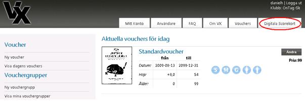 4 Uppdatera sling- och hålinformation och vouchers På voucherwebben kan ni lägga upp en logga med webblänk på respektive hål, särskild