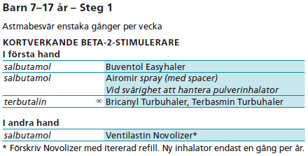 Andningsvägar Astma hos barn