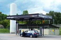 Transport till tankstation (Flytandegas ökar lönsamhetan med 6 ggr) Tankstation Säljer fordonsgas Biogasfordon