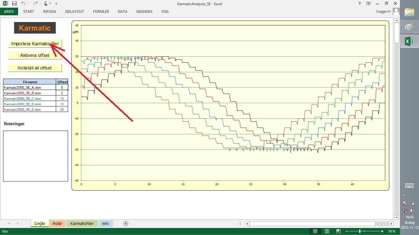 2. Importera filer till Analyzer 3.