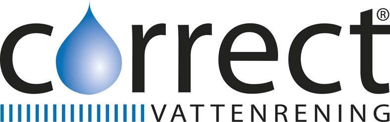 Correct vattenrenare är mycket enkla att installera: vatten till, vatten från. Utrustningen är byggd för kontinuerlig rening av vatten till ett normalhushåll och klarar toppar upp till 25 liter/minut.