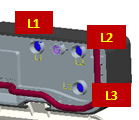 övre locket på ljusridån D-7 Avsluta