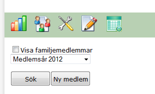 Statistik medlemmar Rapporter Snabbsök medlem Manuella bokningssystemet Se medlemslista samt lägg till ny medlem Lägg upp uppdrag Lägga till ny medlem/ sök fram medlemslista För att lägga till ny