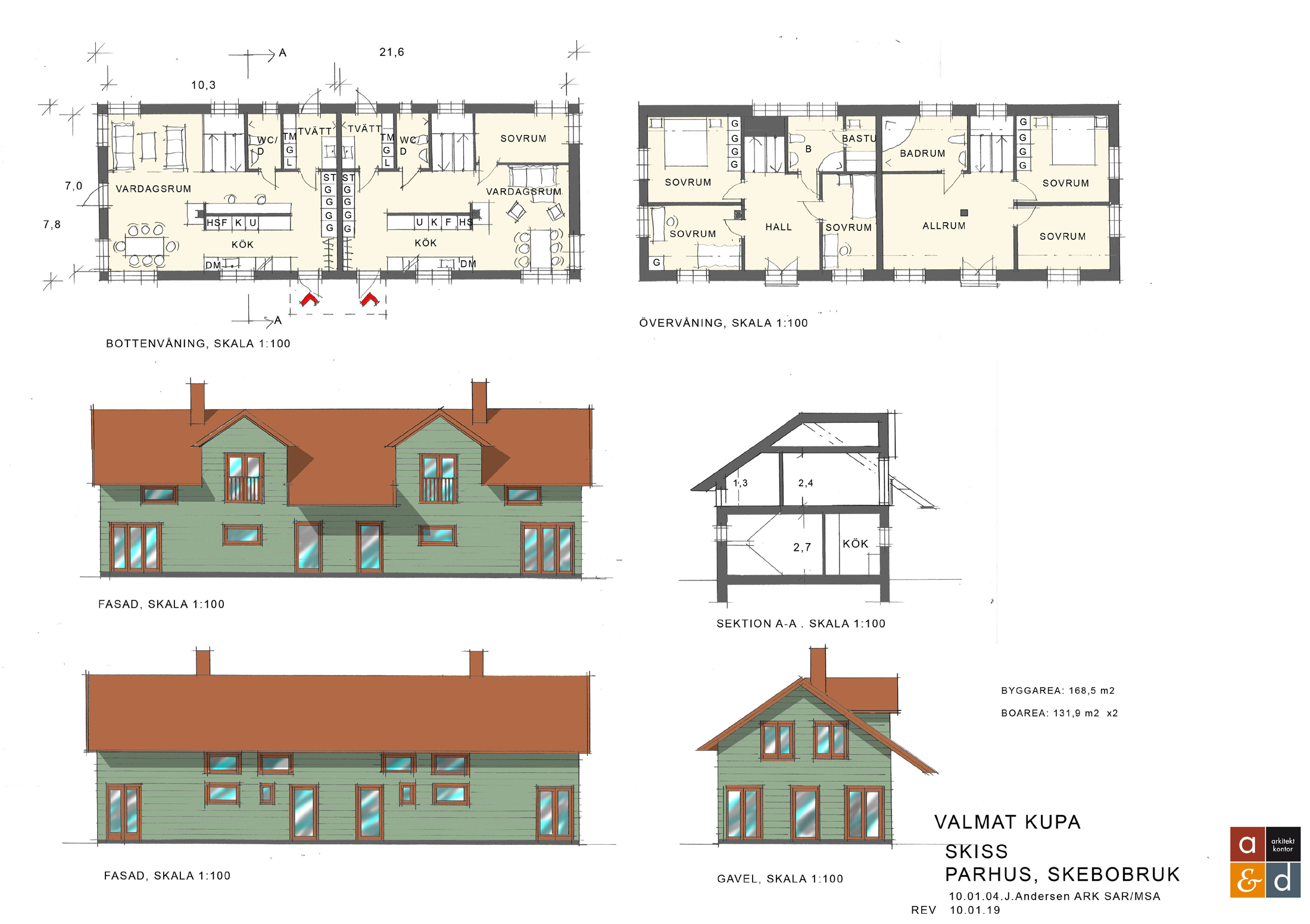 Villa - Parhus Med samma standard och kvalitet som övriga villor i området bygger vi våra parhus. Planlösningen är lika ljus och öppen på bottenvåningen som våra villor. Behöver du 4 st.