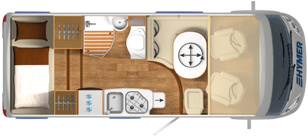 Planlösningar och tekniska data HYMER Exsis-i 414 Basis price 62.990,- Measure 599x222 Berths 4 HYMER Exsis-i 474 Basis price 64.