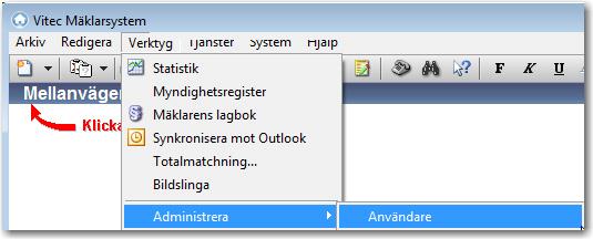 Lösenord för inloggning i Mäklarsystemet 1. För att kunna logga in i Mäklarsystemet via Vitec Online måste användaren ha ett lösenord.