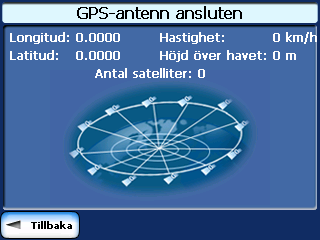 Bild 23 - Ställa in Snabbnav-plats 5.4 GPS-signal Destinator Navigates använder GPS-mottagare för att fastställa din position.