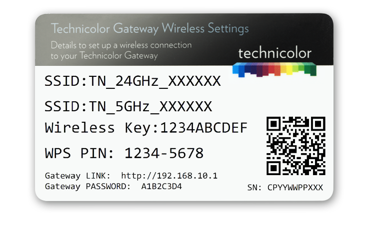 Steg 3 Anslut ditt bredband trådlöst Det trådlösa nätverksnamnet finner du på undersidan av routern med benämningen SSID och lösenordet till ditt nätverk benäms med Wireless Key.