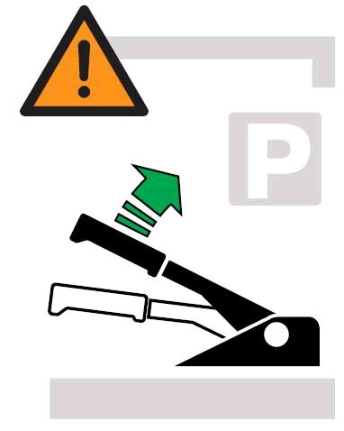 Hur TrendVario Fungerar exempel: köra den röda bilen av plattformen För att köra den röda bilen av, förskjuts EGplattformarna i den främre och bakre raden åt vänster Det tomma utrymmet ligger nu