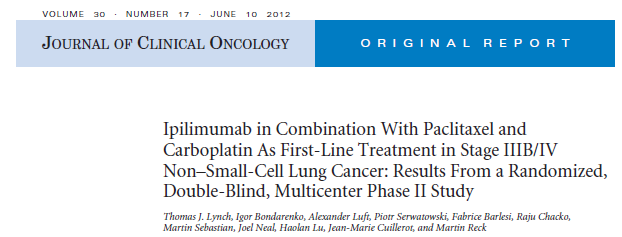 All Squamous Non-squamous Survival Carbo-paclitaxel 8.3 Phased ipi 12.