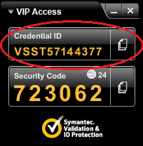För tvåfaktorsautentisering via dator Gå till https://idprotect.vip.symantec.com/desktop/download.v och installera programmet VIP Access Desktop.