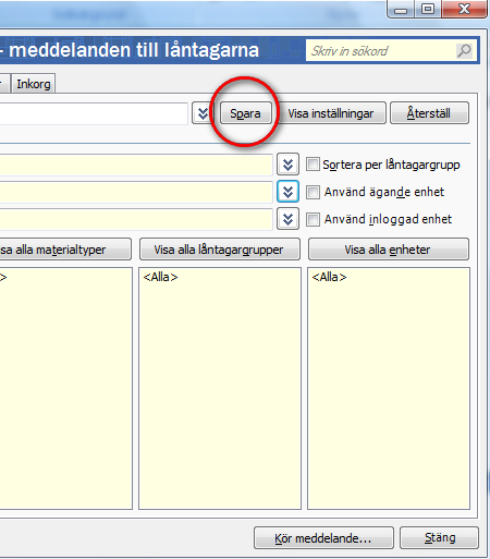 Om du har valt att koppla mallen till en befintlig rutin, visas nu automatiskt den typ av meddelande som är kopplad till rutinen i fältet för Meddelandetyp.