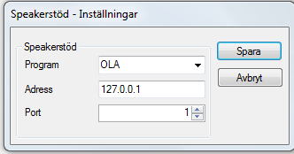 Innan programmet kan börja ta emot stämplingar måste några inställningar göras. Språk är förstås inte nödvändigt att ändra, men resten av manualen kommer referera till den svenska versionen.