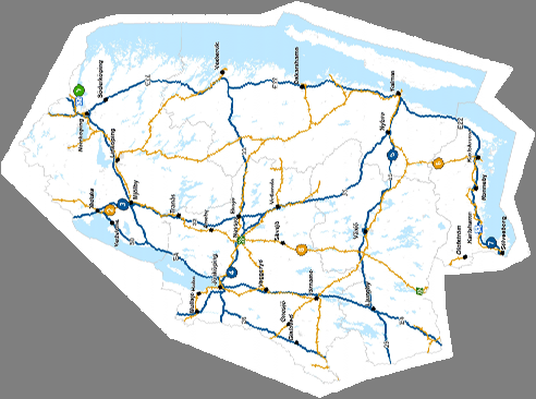 Pågående och beslutade investeringar i Blekinge, Kalmar, Jönköping, Kronoberg och Östergötland Farled