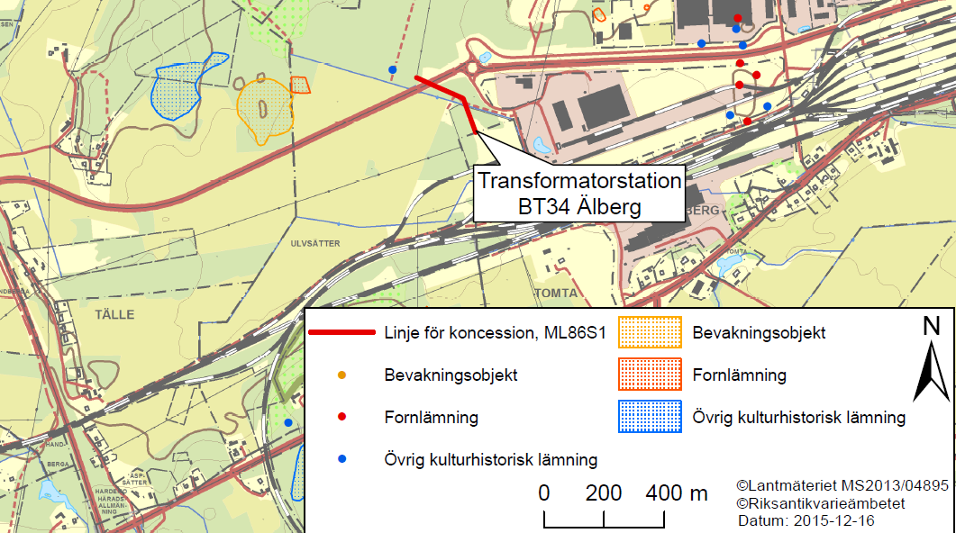 5.1.3 Övriga riksintressen Järnvägssträckningen genom Hallsberg utgör riksintresse för järnväg och Tälleleden är klassat som riksintresse för vägnät, se Figur 6.