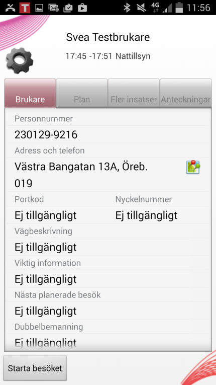 5 LATHUND: REGISTRERA ETIKETTER I CAREAPP VERSION 1.4 I sökrutan skriver du för- eller efternamnet alternativt adressen kunden bor på.