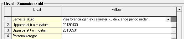 6 Anställda med värde men inga semesterdagar Om du har anställda som inte tjänar in semesterdagar men ska få semesterersättning på intjänad lön ska samesteravtalet vara inställd med avtalstypen rätt