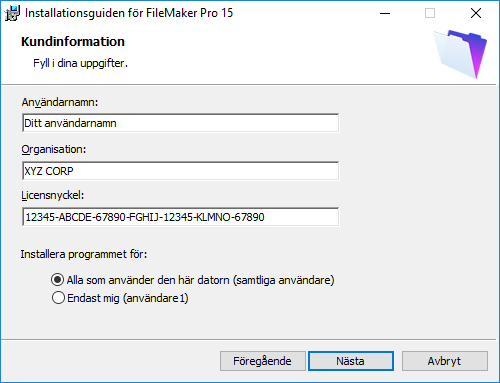 Guiden Installation av nätverksinställningar Om denna handbok I den här handboken beskrivs hur du konfigurerar installationen av FileMaker Pro eller FileMaker Pro Advanced över ett nätverk av flera