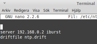 NTP Network Time Protocol NTP är ett protokoll som är till för att synkronisera systemklockan hos en dator men en annan dator eller server.