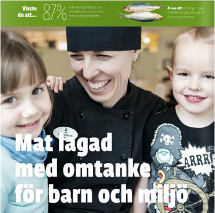 Ekologisk mat 2013 Lisa Rydbäck - Bönan når som en av 6 förskolor och skolor i Sverige i Lilla Ekomatsligan.
