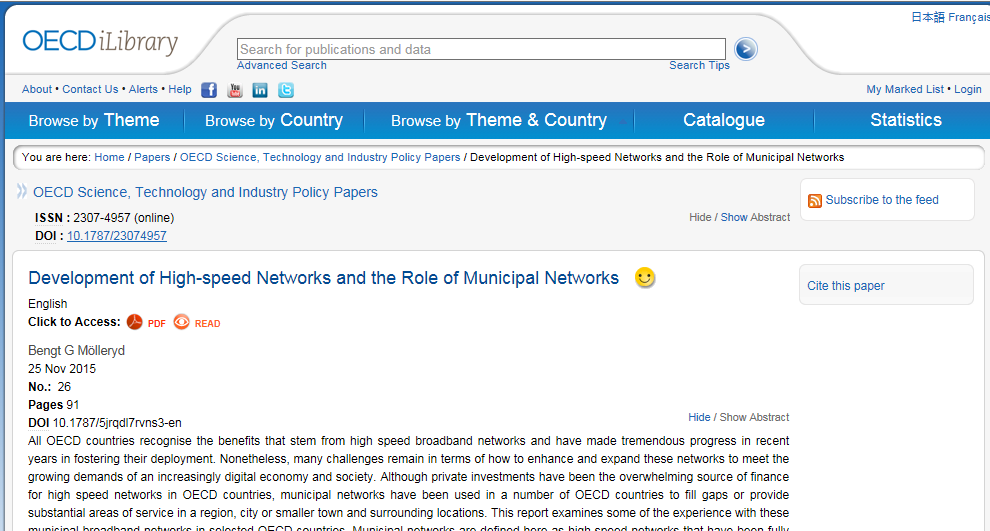 PUBLICERAD PÅ OECD LIBRARY http://www.oecd-ilibrary.