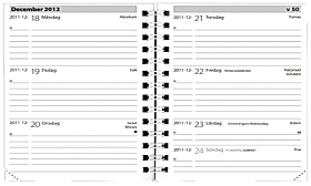 Format Pocket 81 x 120 mm. 50,44 8598256 Pocket årspaket 2012 Filofax årspaket Påfyllning. En vecka/upp.