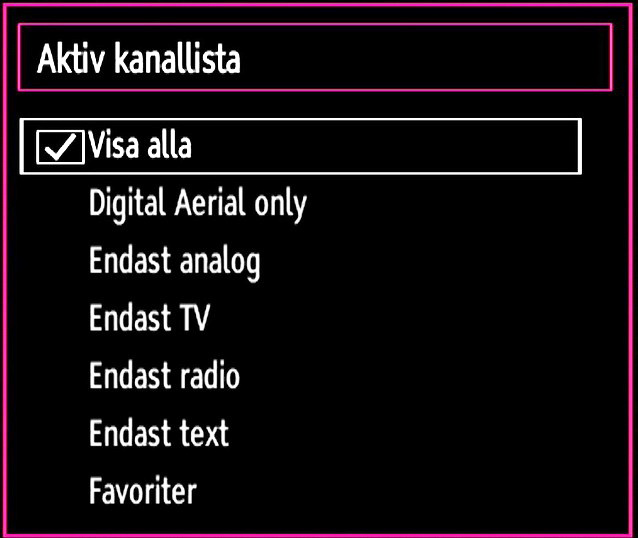 Byt namn på en kanal Välj den kanal som du vill byta namn på och därefter alternativet Redigera namn. Tryck på OK-knappen för att fortsätta.