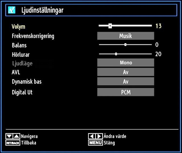 Brusreducering kan ställas in till ett av följande alternativ: Låg, medium, hög eller av. Advanced Settings Färgtemp: Ställer in önskad färgton.