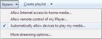 4. Använda bildvisaren Ställa in Mediedelning i Windows Media Player 12 1. Starta Windows Media Player 12. 2.