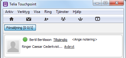 Inställningar Ange din hänvisningsstatus och nummerpresentation I aktuell version av Softphone anges hänvisningsstatus och val för nummerpresentation på engelska.