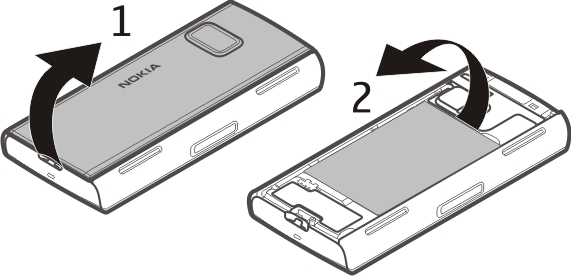 12 Komma i gång Sätta i SIM-kortet och batteriet Sätta i SIM-kortet Viktigt!