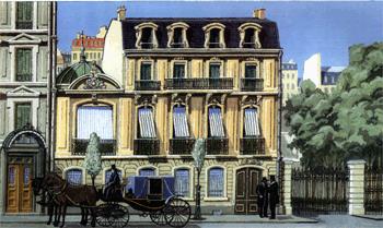 Alfred Nobel flyttar till Paris 1873 Avenue Malakoff,