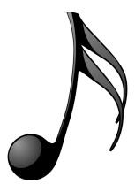 Musikexempel gospel: Om du öppnar filen på datorn kan du klicka på bilden för att komma till klippet. På raderna kan du skriva vad du hör och vad som är typiskt gospel i låten.