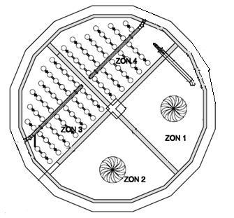 Figur 14. Illustration över processupplägget av rejektvattenbehandlingen vid Arboga reningsverk.