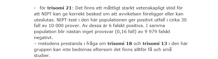 Bland övriga kvinnor, det vill säga kvinnor som inte har ökad