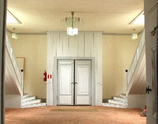 Kyrkan - Interiörer Som för många andra kyrkor från perioden och i samma stil präglas kyrkorummet av nyklassicismens arkitektoniska ideal; ljus, luft samt sparsam och stram utsmyckning som hämtar