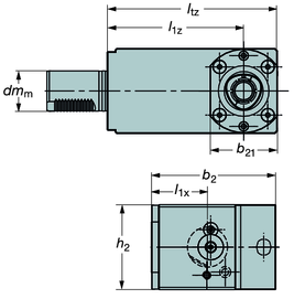 Dimensioner, mm, inch dm m, dimension, mm Kopplingsstorlek eställningskod b 2 b 21 h 2 l 1x l 1z U 50 6 6-TR/LE-MZ50V 169 83.5 106 42 105 10.2 6.654 3.287 4.173 1.654 4.