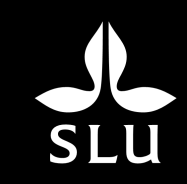 SLU, Sveriges lantbruksuniversitet Fakulteten för landskapsarkitektur, trädgårds- och växtproduktionsvetenskap Institutionen för landskapsarkitektur, planering och förvaltning, Alnarp Linda Dahlström